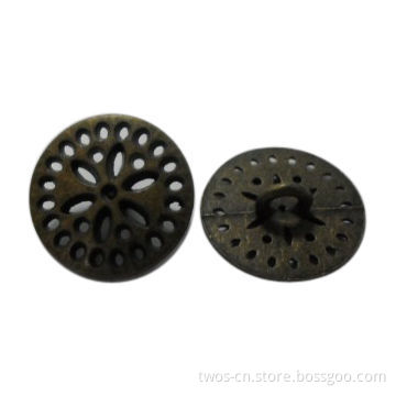 Metal Alloy Shank Button, Perfect in Design, Customized Sizes and Colors are Accepted